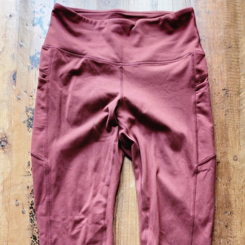 Senita High Waisted Vinyasa 7/8 Capris Leggings Bronze Medium
